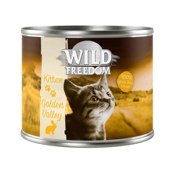 12x200g Wild Freedom Kitten nedves macskatáp- Golden Valley - nyúl & csirke kép