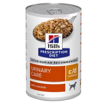 12x370g Hill's Prescription Diet c/d Multicare Urinary Care csirke nedves kutyatáp kép