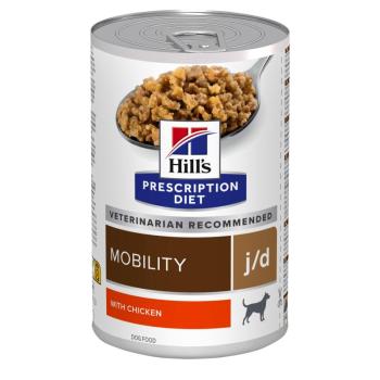 12x370g Hill's Prescription Diet j/d Joint Care csirke kutyatáp kép