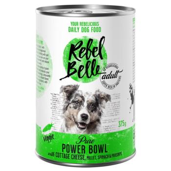 12x375g Rebell Belle Adult Pure Power Bowl - vegetáriánus nedves kutyatáp kép