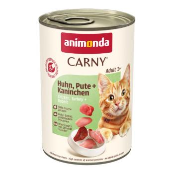 12x400g animonda Carny Adult csirke, pulyka & nyúl nedves macskatáp kép