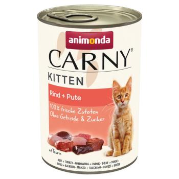 12x400g Animonda Carny Kitten nedves macskatáp- Marha & pulyka kép