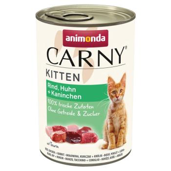 12x400g Animonda Carny Kitten nedves macskatáp- Szárnyas-koktél kép