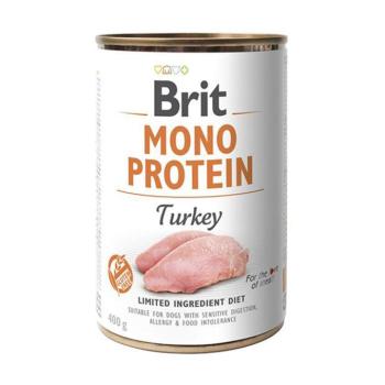 12x400g Brit Mono Protein pulyka nedves kutyatáp kép