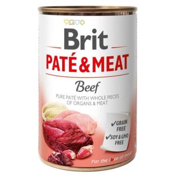12x400g Brit Paté & Meat marha nedves kutyatáp kép