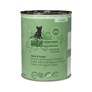 12x400g catz finefood konzerv nedves macskatáp-Csirke & fácán kép