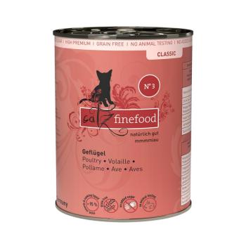 12x400g catz finefood konzerv nedves macskatáp-Szárnyas kép