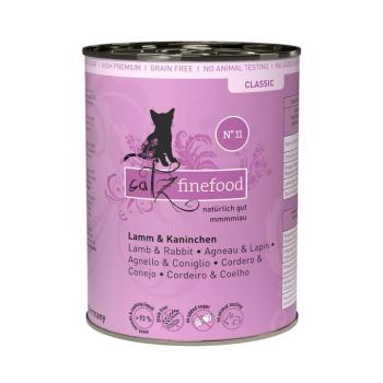 12x400g catz finefood No.11 bárány & nyúl konzerv nedves macskatáp kép