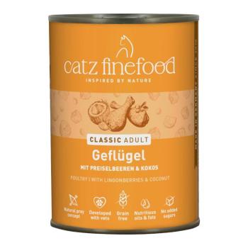 12x400g catz finefood No.3 szárnyas konzerv nedves macskatáp kép