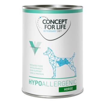 12x400g Concept for Life Veterinary Diet Hypoallergenic ló nedves kutyatáp kép