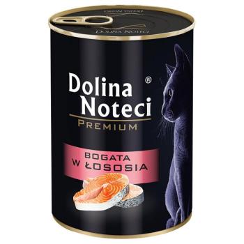 12x400g Dolina Noteci Premium nedves macskatáp - Lazacban gazdag kép