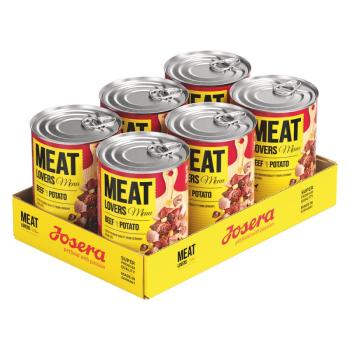 12x400g Josera Meatlovers Menü Marha & burgonya nedves kutyatáp kép