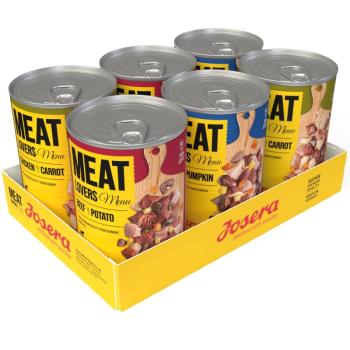 12x400g Josera Meatlovers Menü nedves kutyatáp vegyes csomagban kép