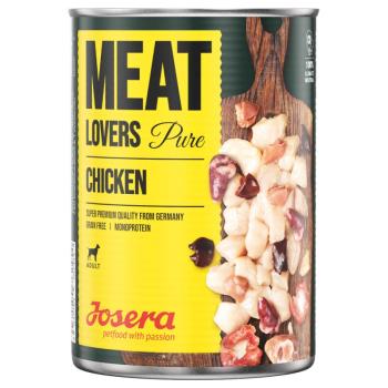 12x400g Josera Meatlovers Pure Csirke nedves kutyaeledel kép