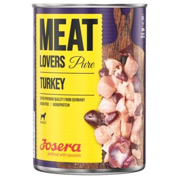 12x400g Josera Meatlovers Pure Pulyka nedves kutyaeledel kép