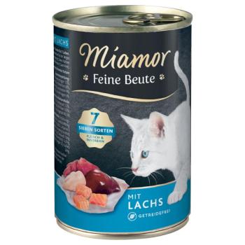 12x400g Miamor Feine Beute nedves macskatáp-lazac kép