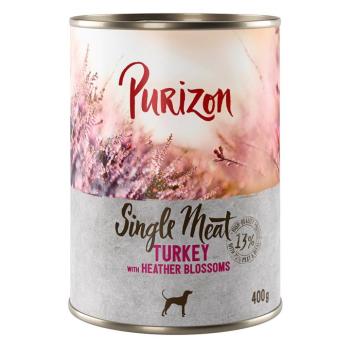 12x400g Purizon Single Meat Pulyka & hangavirág nedves kutyatáp kép