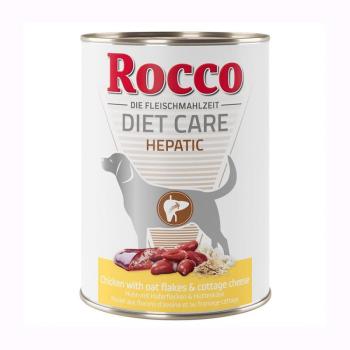 12x400g Rocco Diet Care Hepatic csirke, zabpehely & túró nedves kutyatáp kép