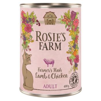 12x400g Rosie's Farm Adult Bárány & csirke nedves macskatáp kép