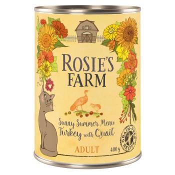 12x400g Rosie's Farm Adult nedves macskatáp speciális kiadás: pulyka & fürj kép