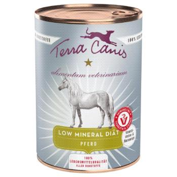 12x400g Terra Canis Alimentum Veterinarium Low Mineral Diet ló nedves kutyatáp kép