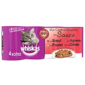 12x400g  Whiskas La Carte húsválogatás szószban nedves macskatáp kép