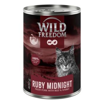 12x400g Wild Freedom Red Meat Ruby Midnight - sertés, marha & nyúl nedves eledel macskáknak kép