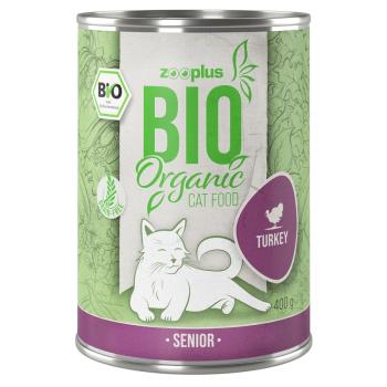 12x400g zooplus Bio Senior bio pulyka nedves macskatáp kép