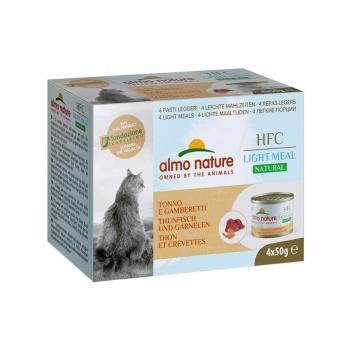 12x50g Almo Nature HFC Natural Light Tonhal & garnéla nedves macskatáp kép