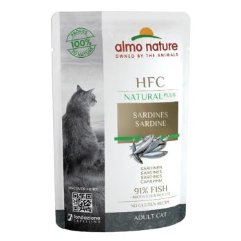 12x55g Almo Nature HFC Natural Plus Szardínia nedves macskatáp kép