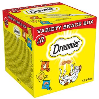 12x60g Dreamies macskasnack vegyes csomagban (csirke, sajt lazac) kép