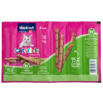 12x6g Vitakraft Cat Stick Mini macskasnack - csirke & macskafű kép