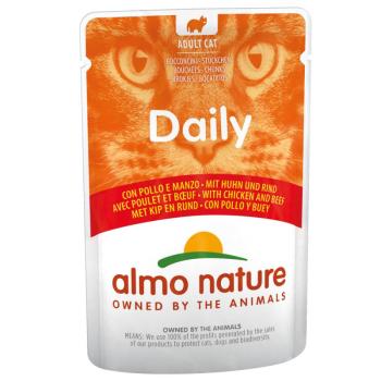 12x70g  Almo Nature Daily Menu nedves macskatáp-Csirke & marha kép