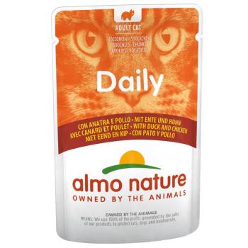 12x70g  Almo Nature Daily Menu nedves macskatáp-Kacsa & csirke kép