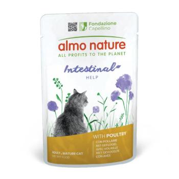 12x70g Almo Nature Functional Intestinal Help nedves macskatáp-szárnyas kép