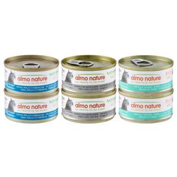 12x70g Almo Nature HFC Natural Tonhalváltozatok nedves macskatáp vegyesen kép