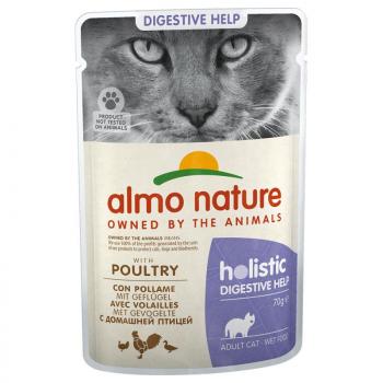 12x70g Almo Nature Holistic Digestive Help nedves macskatáp-szárnyas kép