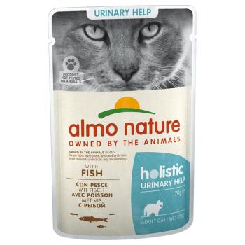 12x70g Almo Nature Holistic Urinary Help nedves macskatáp-hal kép