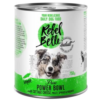 12x750g Rebell Belle Adult Pure Power Bowl - vegetáriánus nedves kutyatáp kép