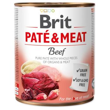 12x800g Brit Paté & Meat Adult nedves kutyatáp- Marha kép