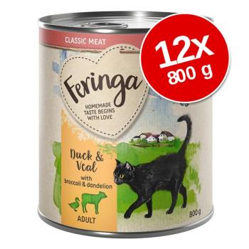 12x800g Feringa Classic Meat Bárány & marha nedves macskatáp kép