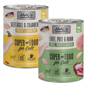 12x800g MAC´s Cat nedves macskatáp- Szárnyasmix kép