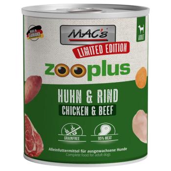 12x800g MAC´s Dog csirke & marha speciális kiadású nedves kutyatáp kép