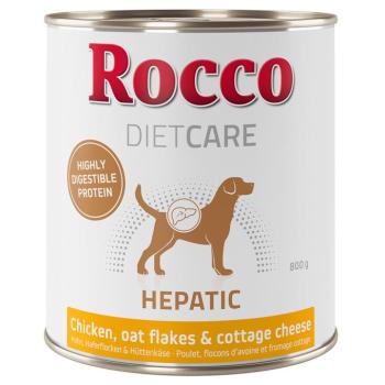 12x800g Rocco Diet Care Hepatic csirke, zabpehely & túró nedves kutyatáp kép