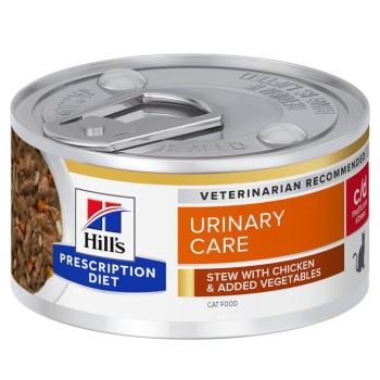 12x82g Hill´s Prescription Diet c/d Urinary Stress Stew csirke nedves macskatáp kép