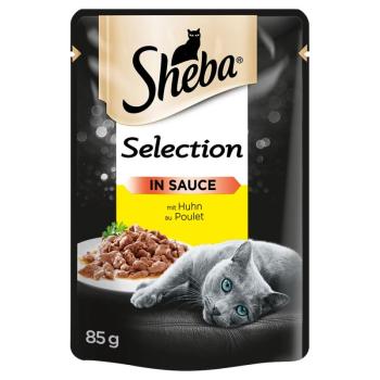 12x85 g Sheba Selection szószban csirke tasakos macskatáp kép