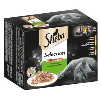 12x85 g Sheba Selection szószban finom változatosság tasakos macskatáp kép