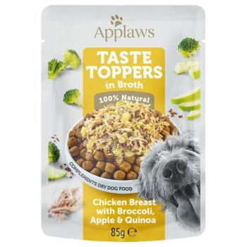 12x85g Applaws Taste Toppers húslében csirke & brokkoli nedves kutyatáp kép