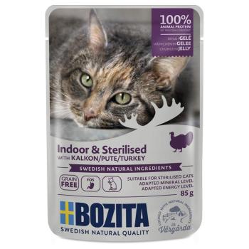 12x85g Bozita falatok aszpikban Indoor & Sterilised pulyka nedves macskatáp kép