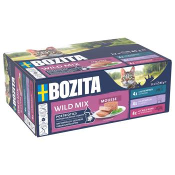 12x85g Bozita Mousse Mixed Wild nedves macskatáp mix kép